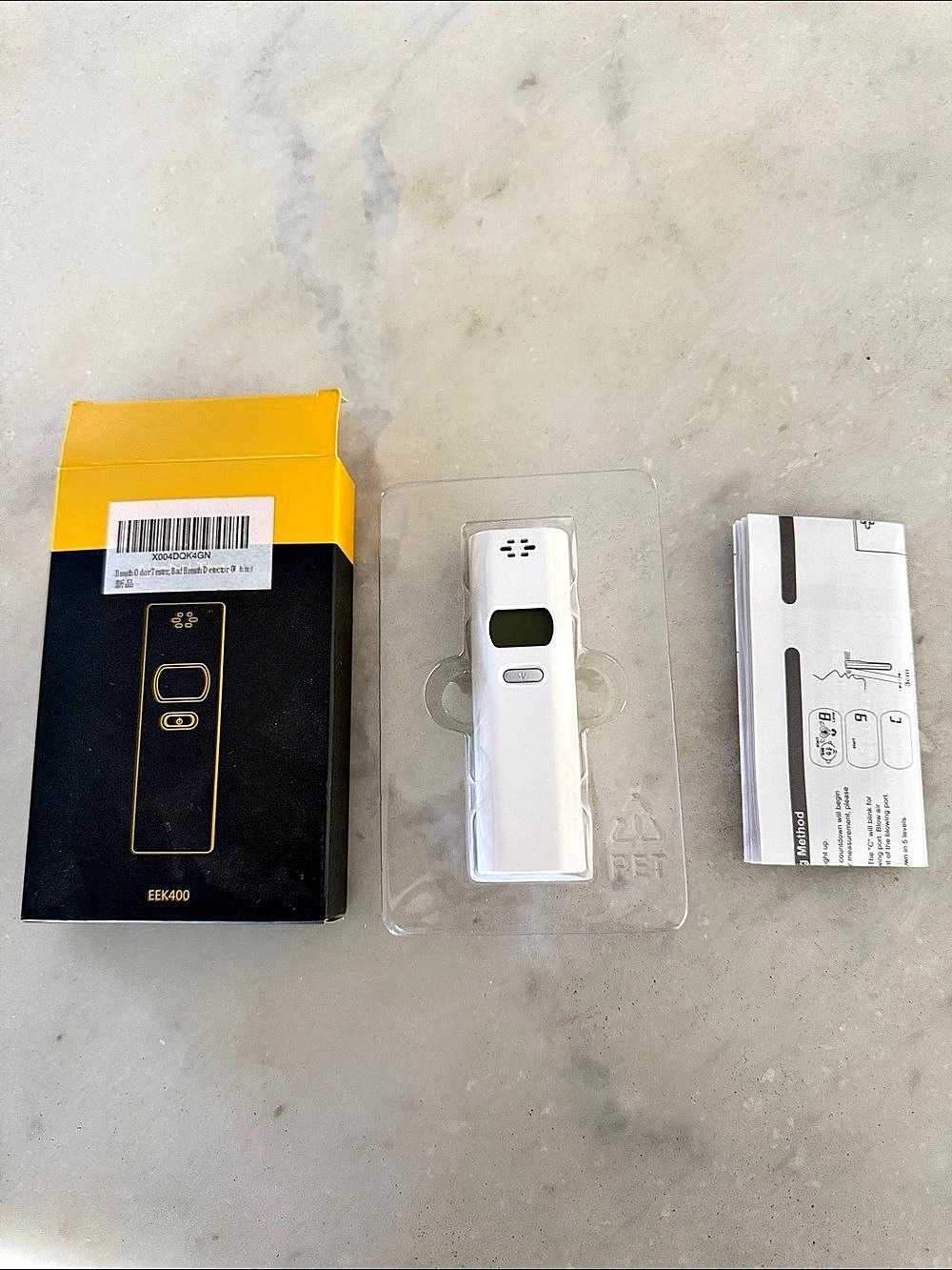 Portable breath odor tester (battery powered)